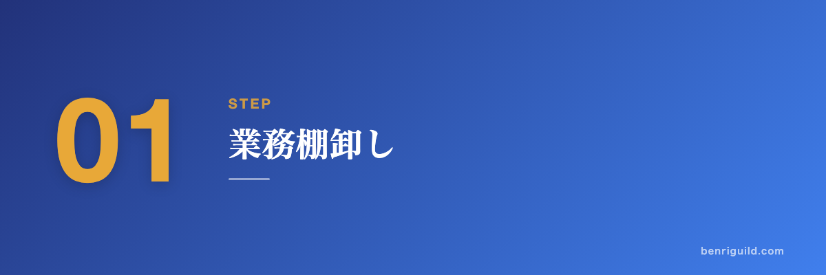 STEP 01 業務棚卸し